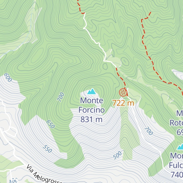 Map of Monte Forcino