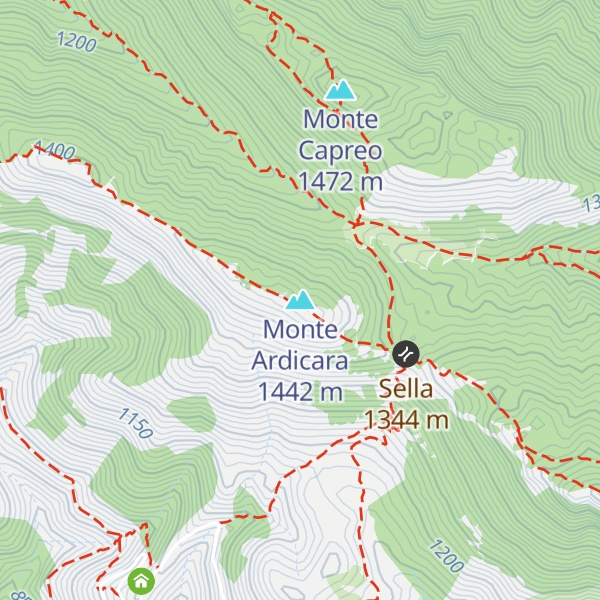 Map of Monte Ardicara