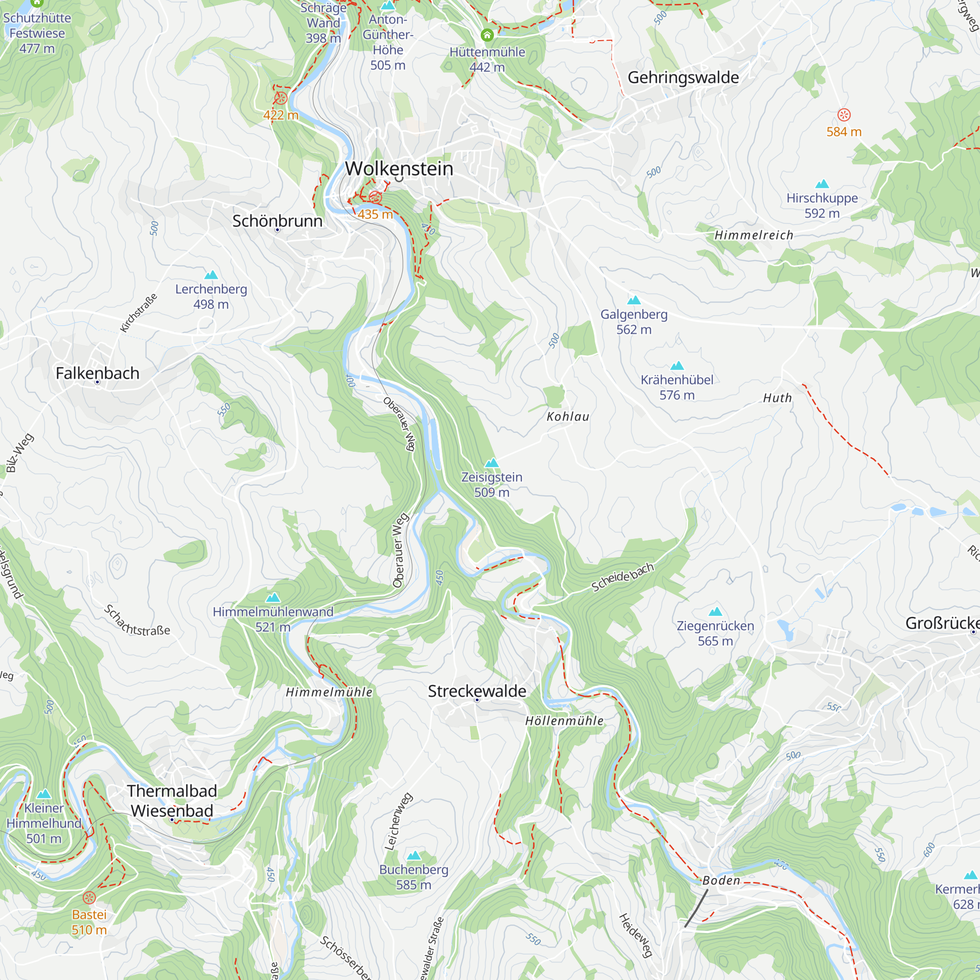 Schutzhütte Zeisigstein map