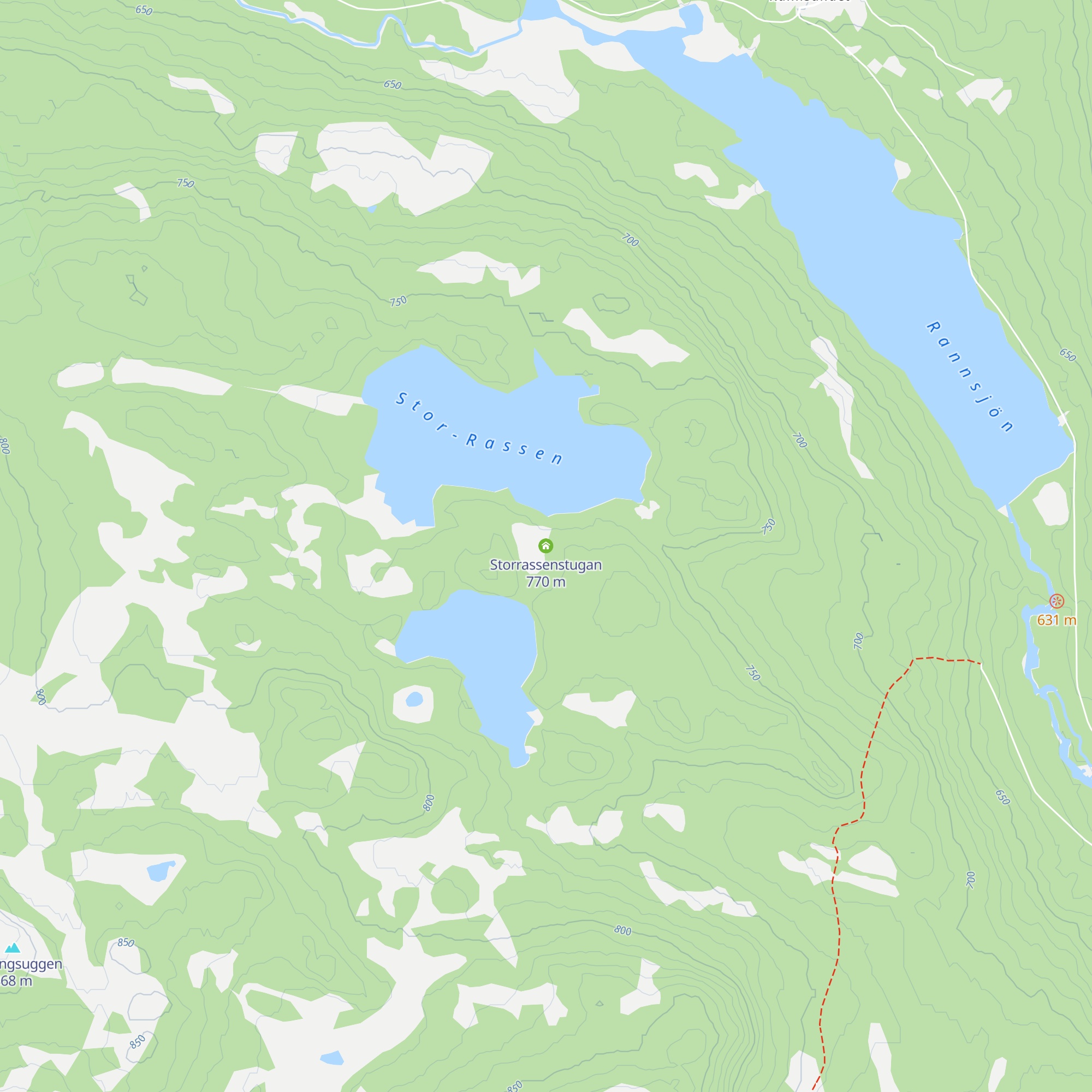 Storrassenstugan map