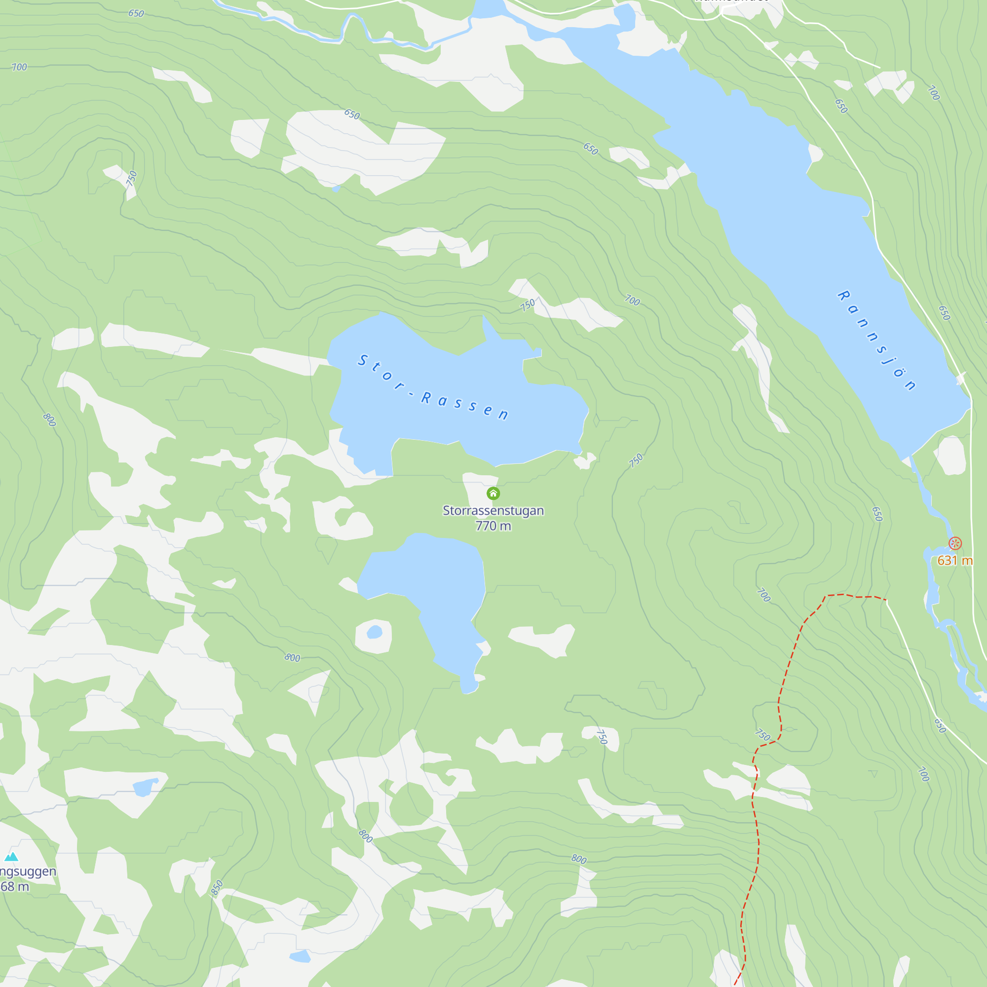 Storrassenstugan map