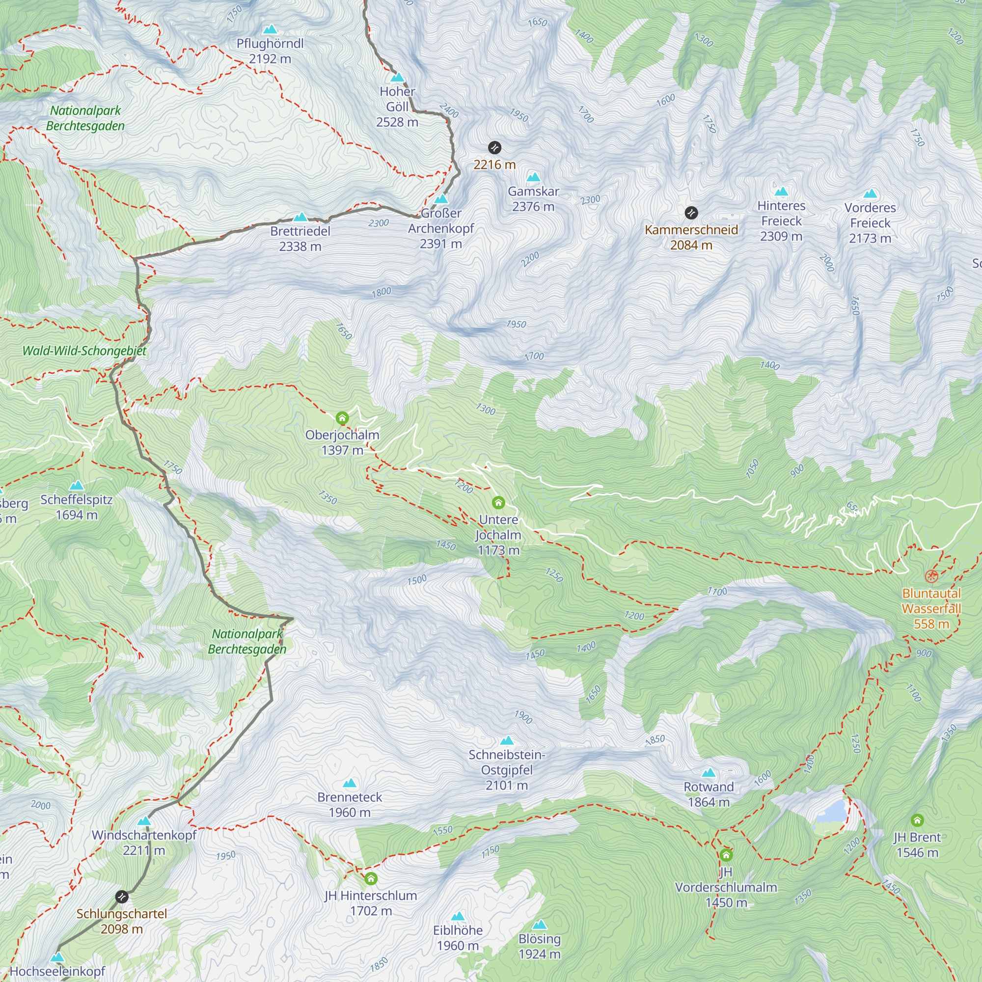 Unterjochalm map