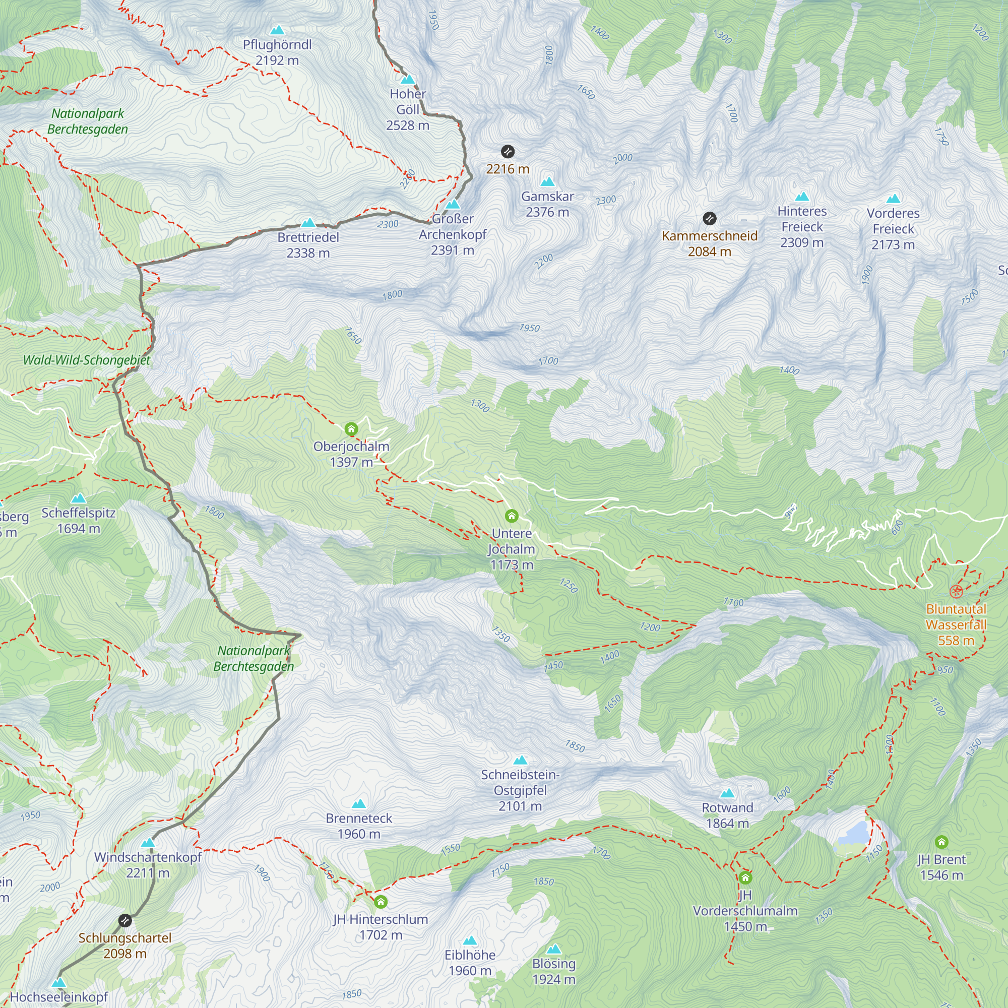 Unterjochalm map