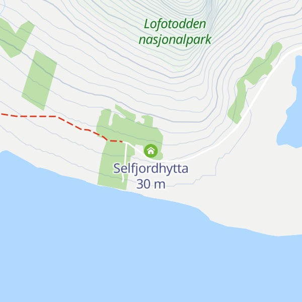 Map of Selfjordhytta