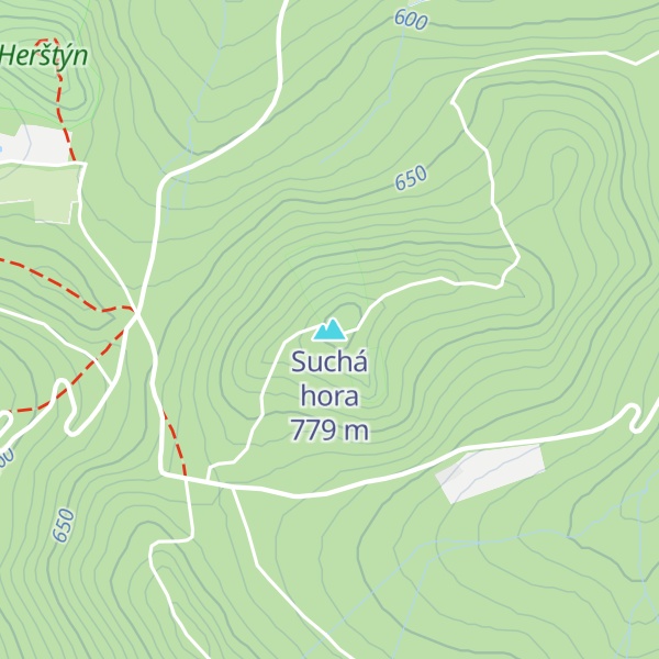 Map of Suchá hora