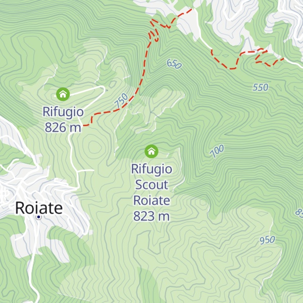 Map of Rifugio Scout Roiate