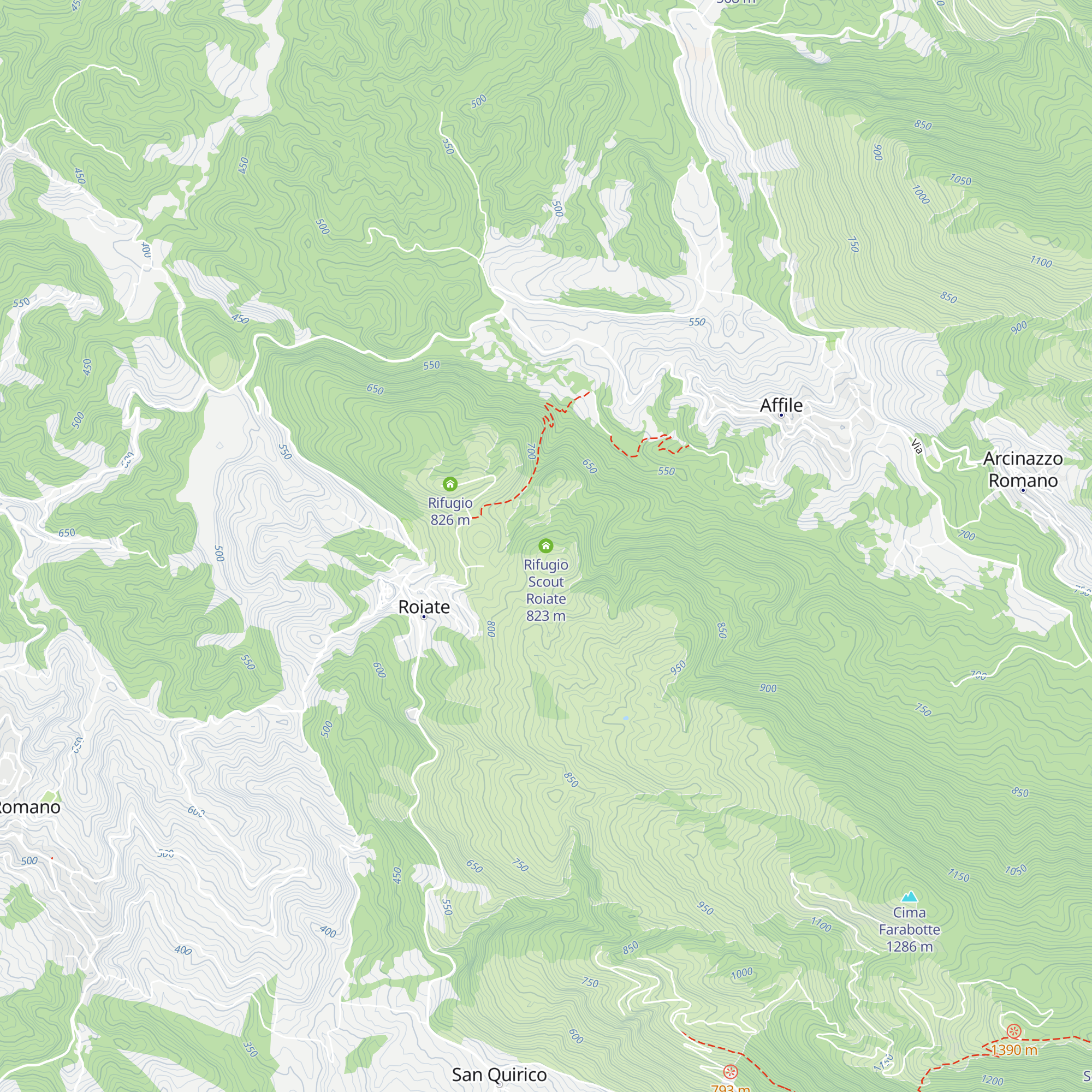 Rifugio Scout Roiate map