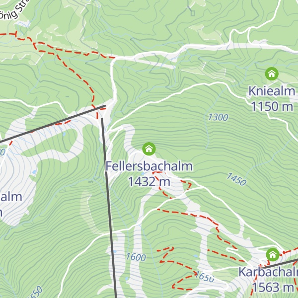 Map of Fellersbachalm