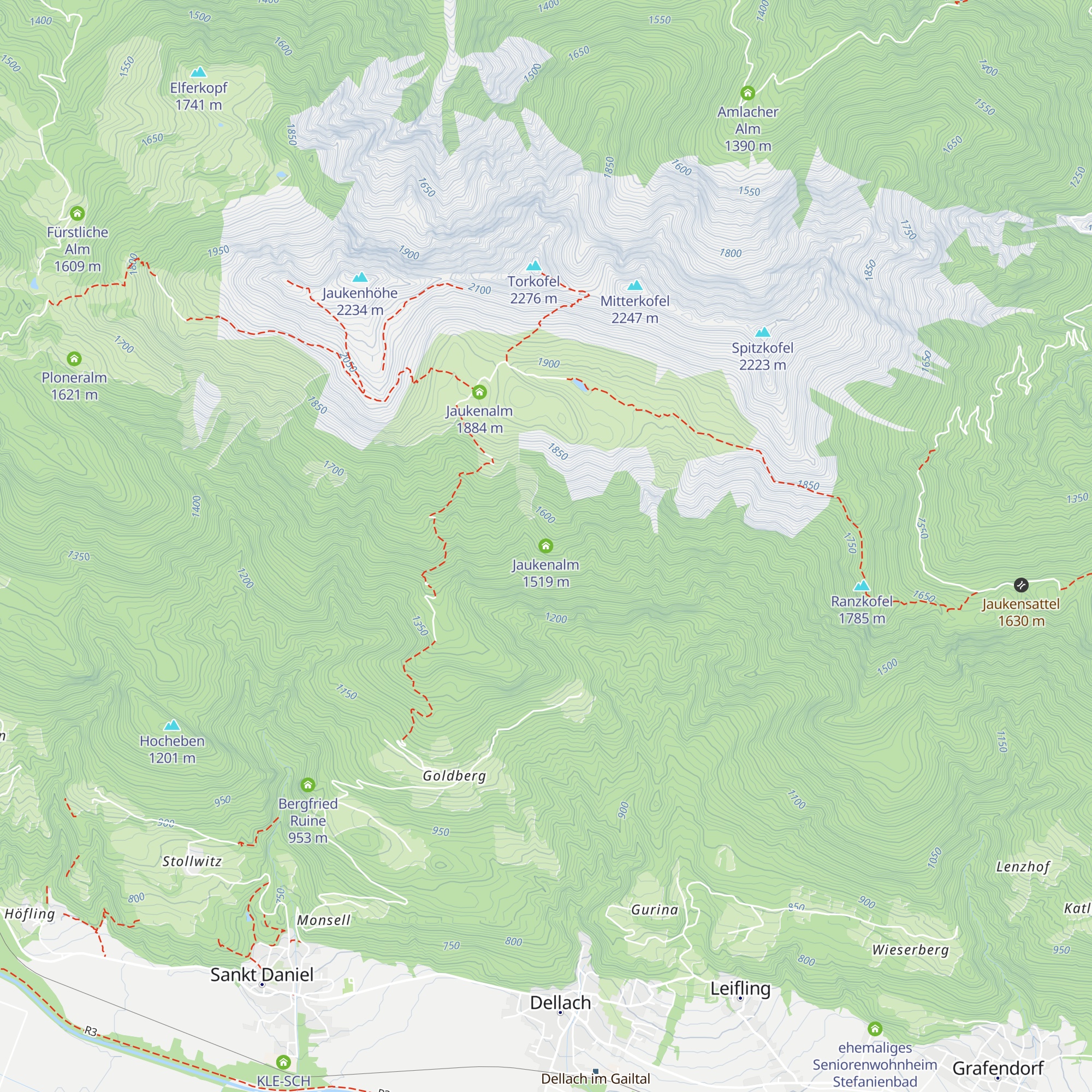 Jaukenalm map