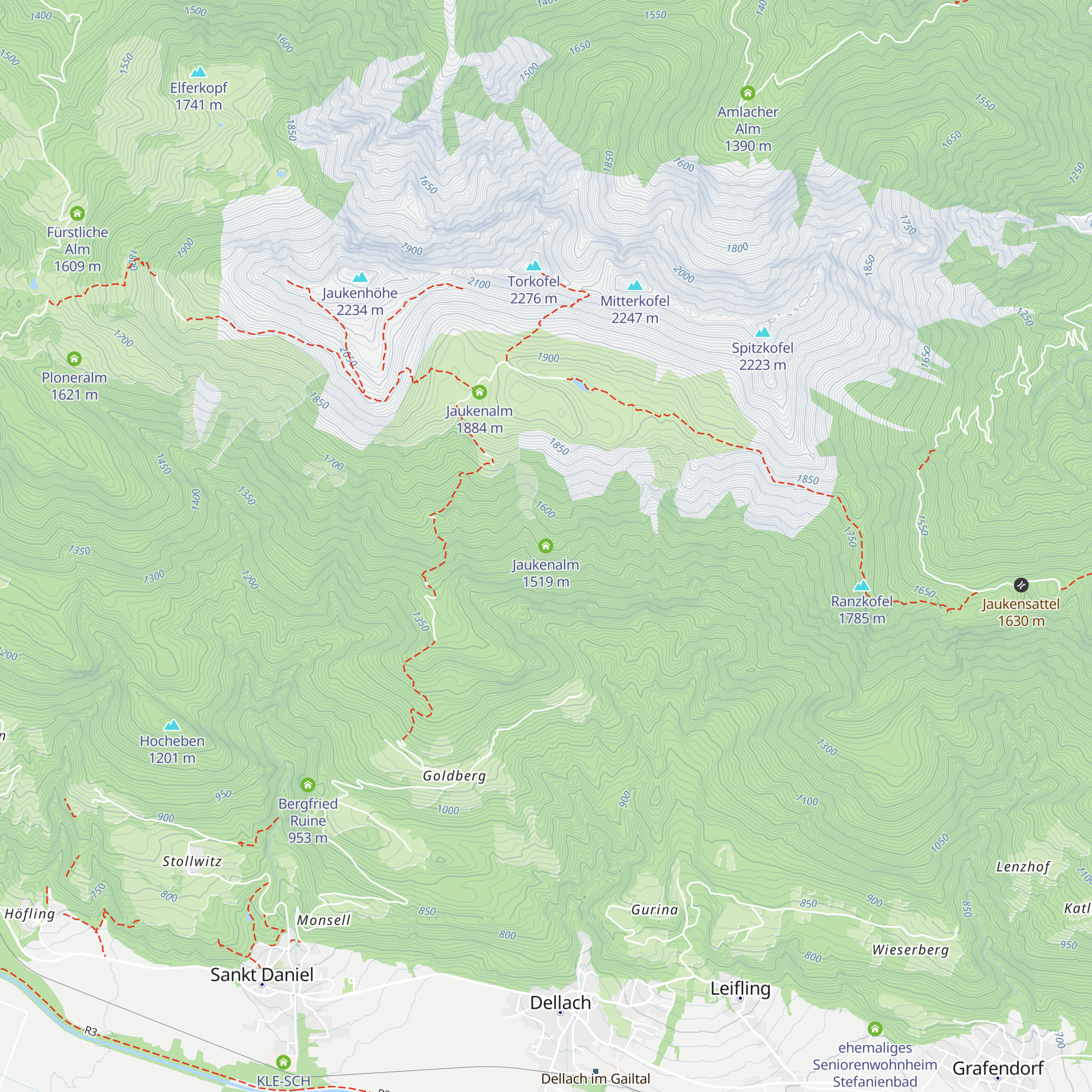 Jaukenalm map