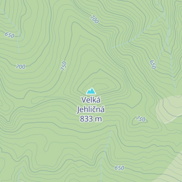Map of Velká Jehličná