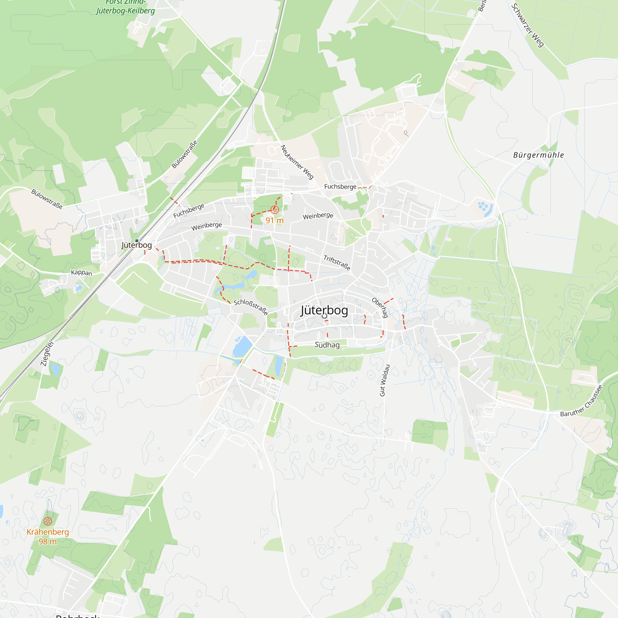 Stadtinformation Jüterbog map