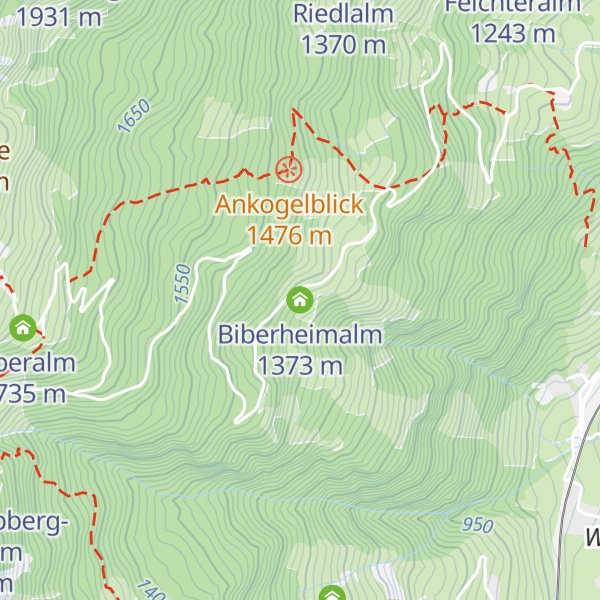 Map of Biberheimalm