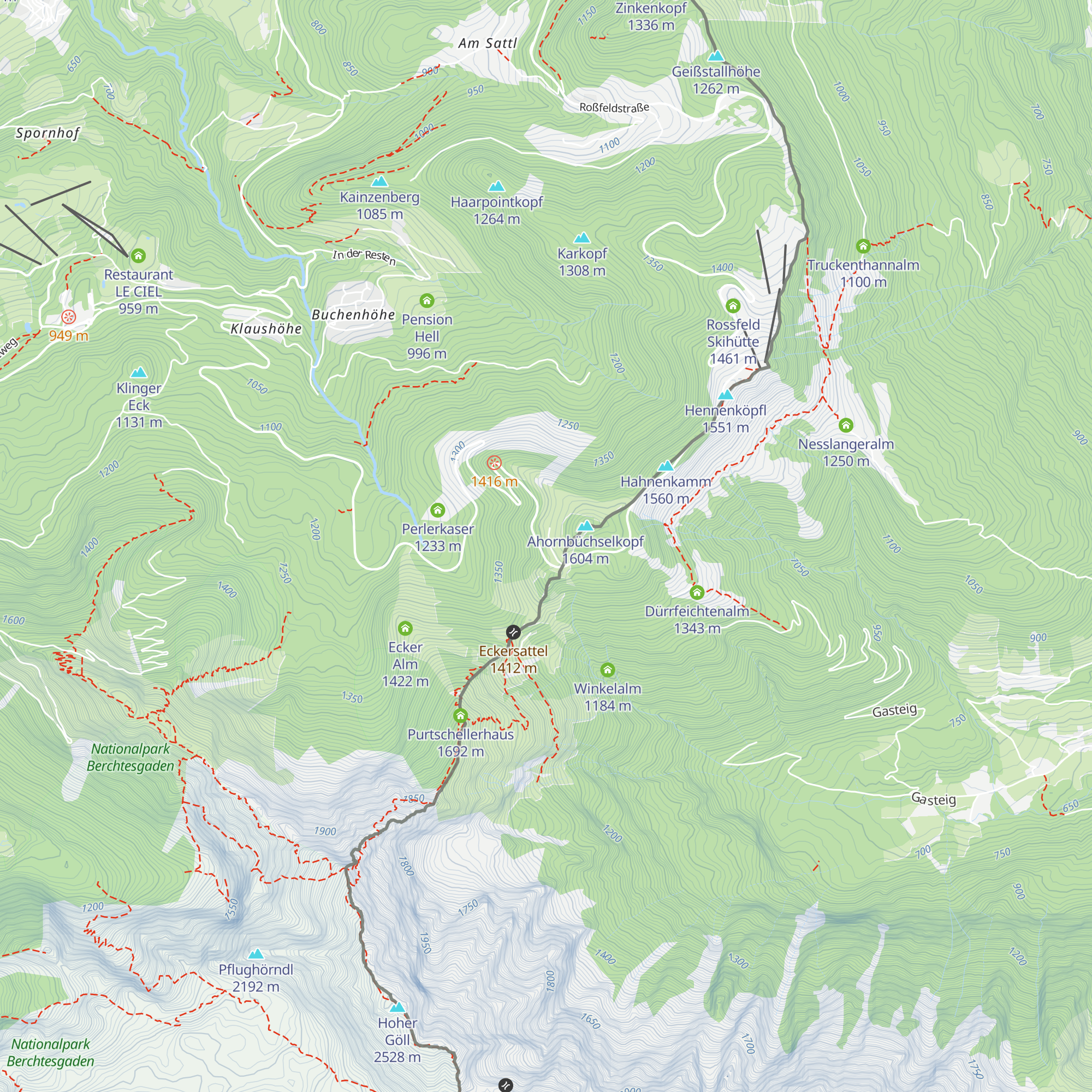 Oberahornalm map