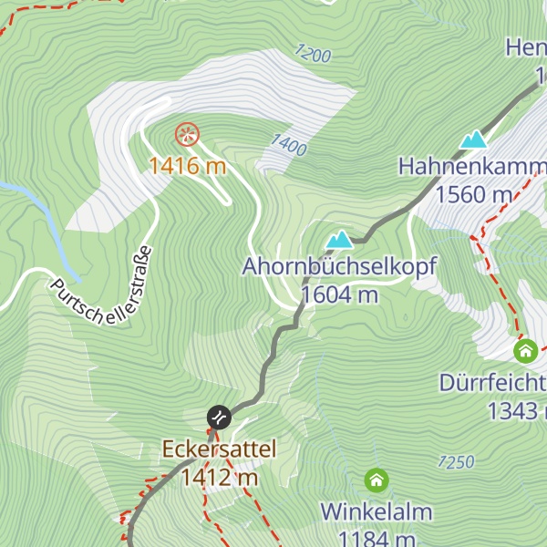 Map of Oberahornalm