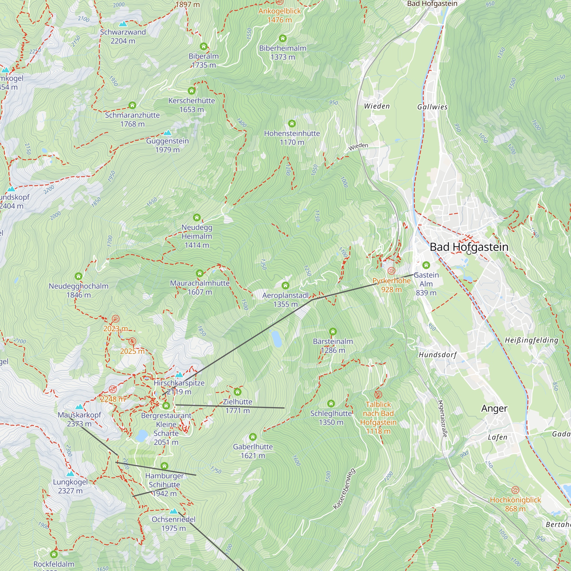 Aeroplanstadl map