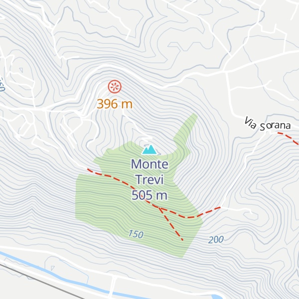 Map of Monte Trevi