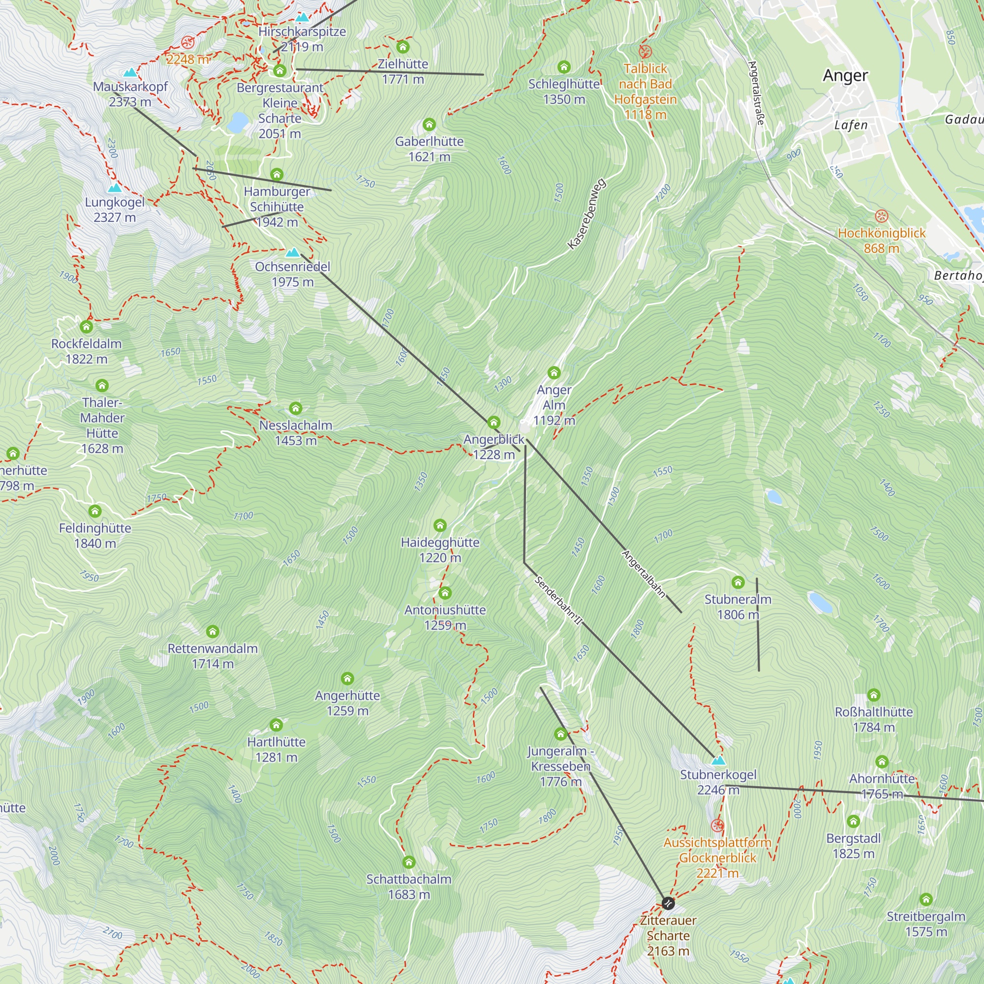 Waldgasthof Angertal map