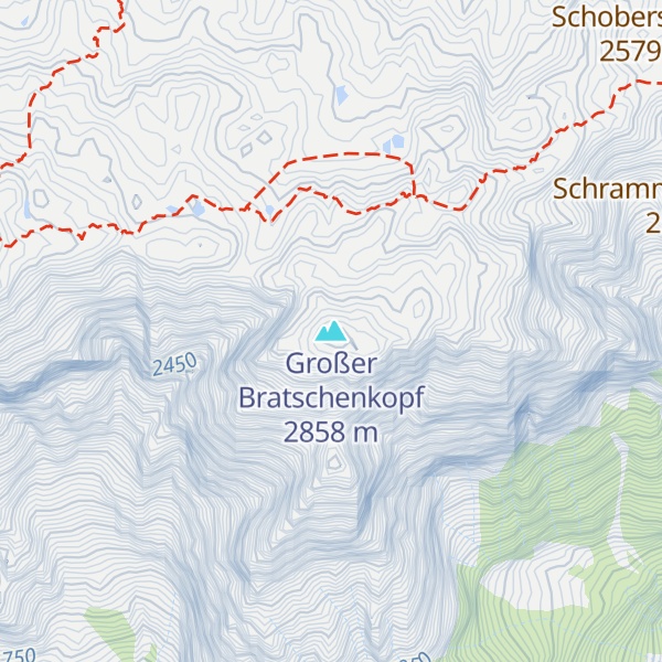 Map of Großer Bratschenkopf
