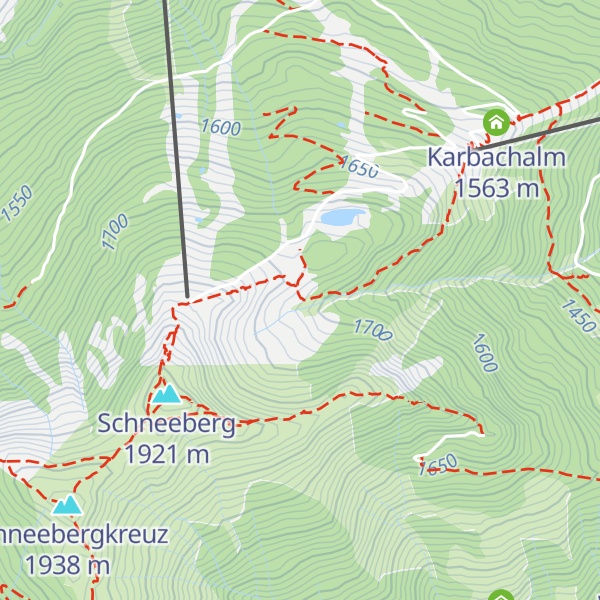 Map of Mühlbacher Skihütte