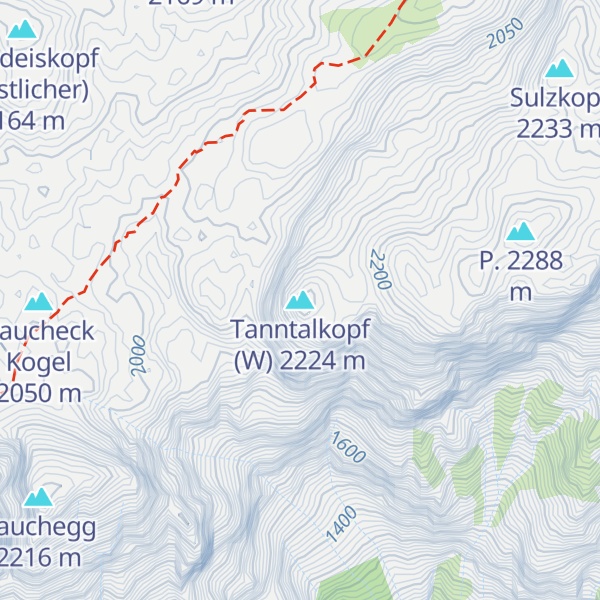 Map of Tanntalkopf (W)