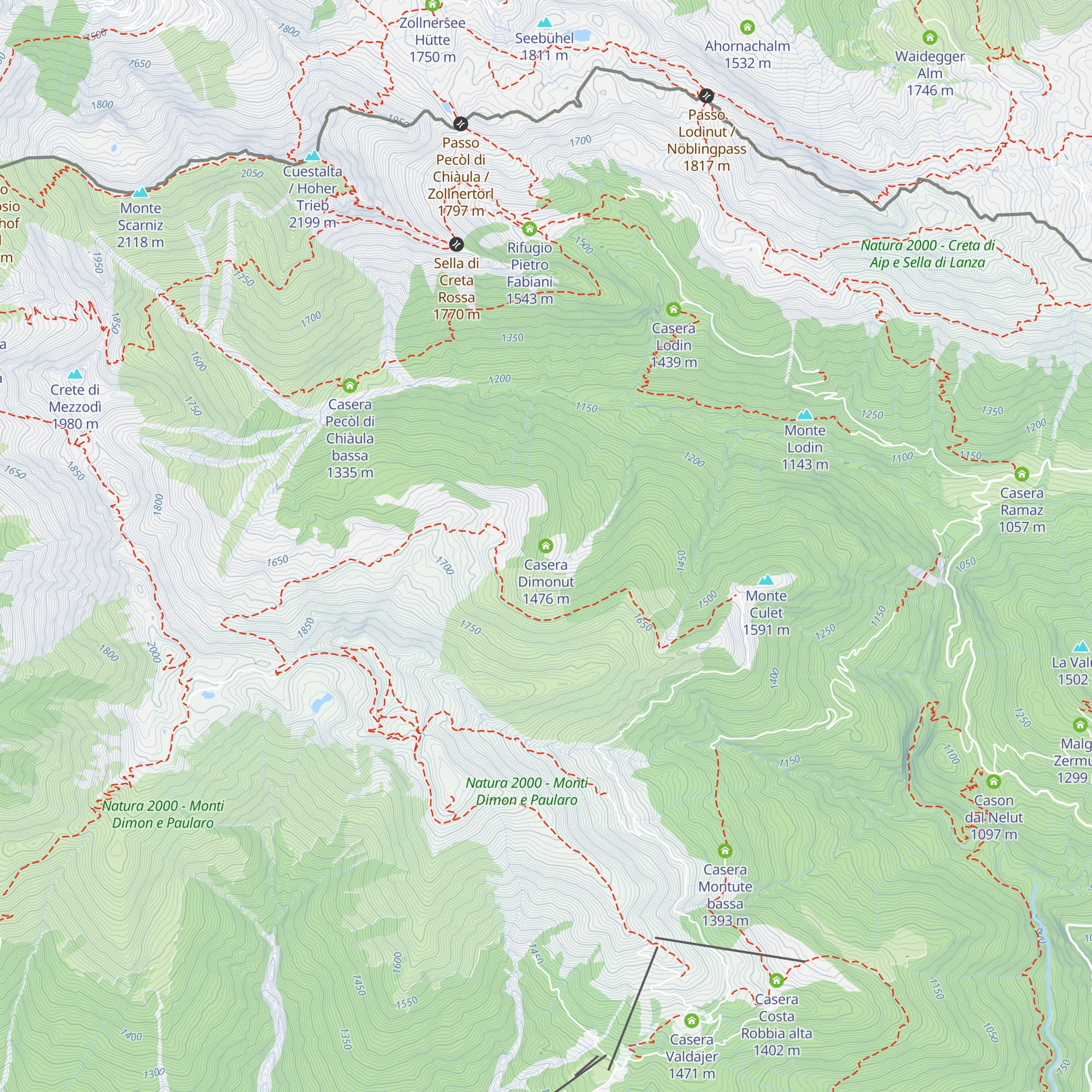 Casera Dimonut map