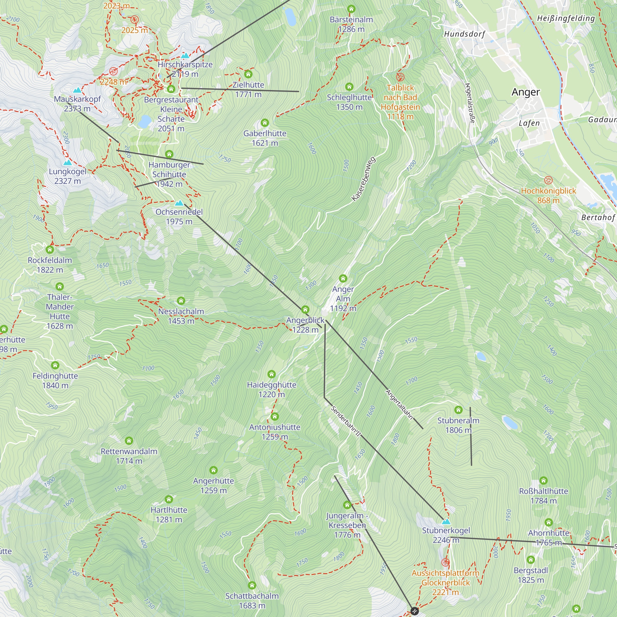 Feldinghütte map