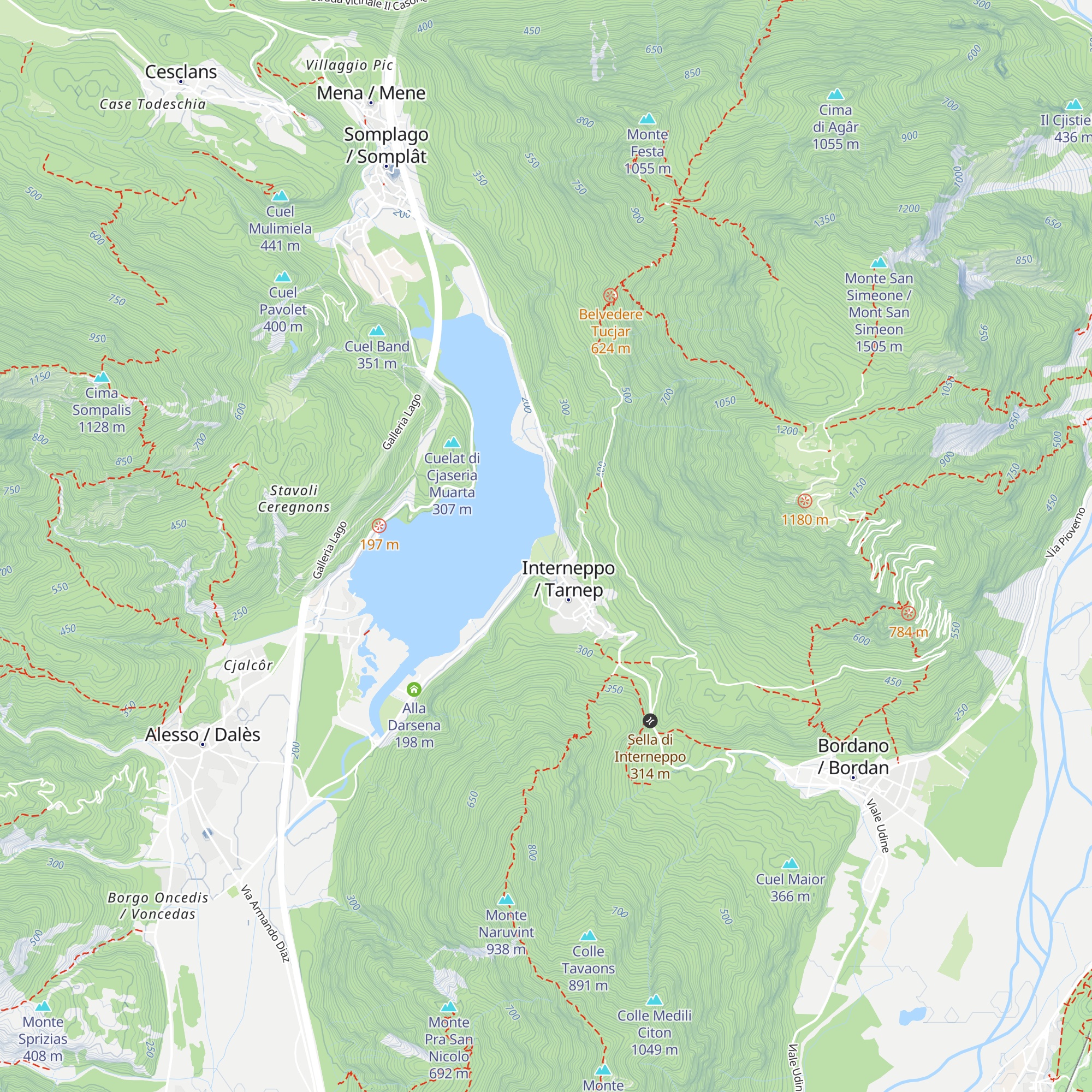 Centro visite map
