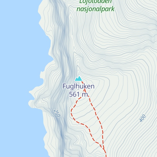 Map of Fuglhuken
