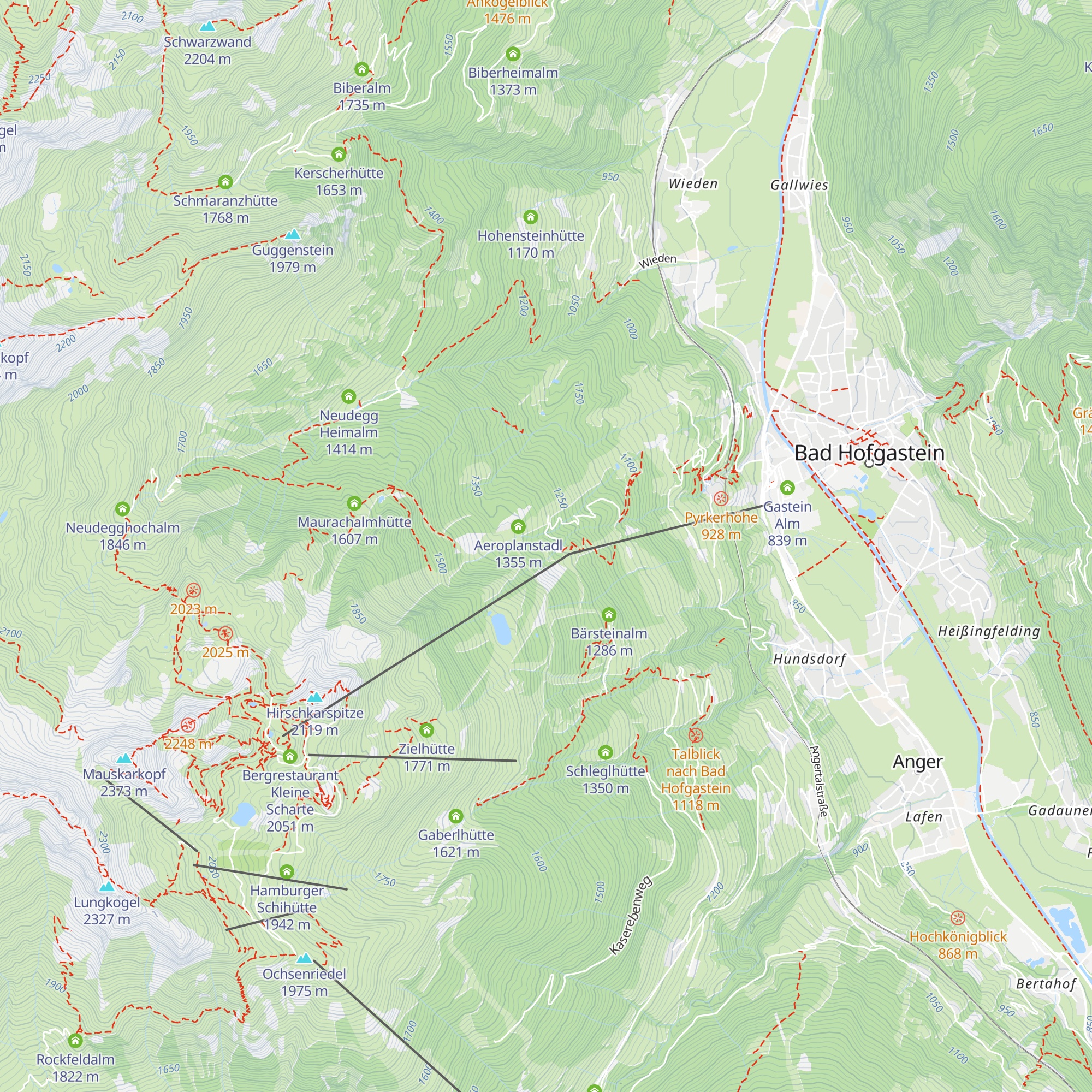 Appartement Kitzstein map