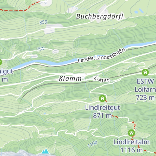 Map of Hotel Posaunerwirt
