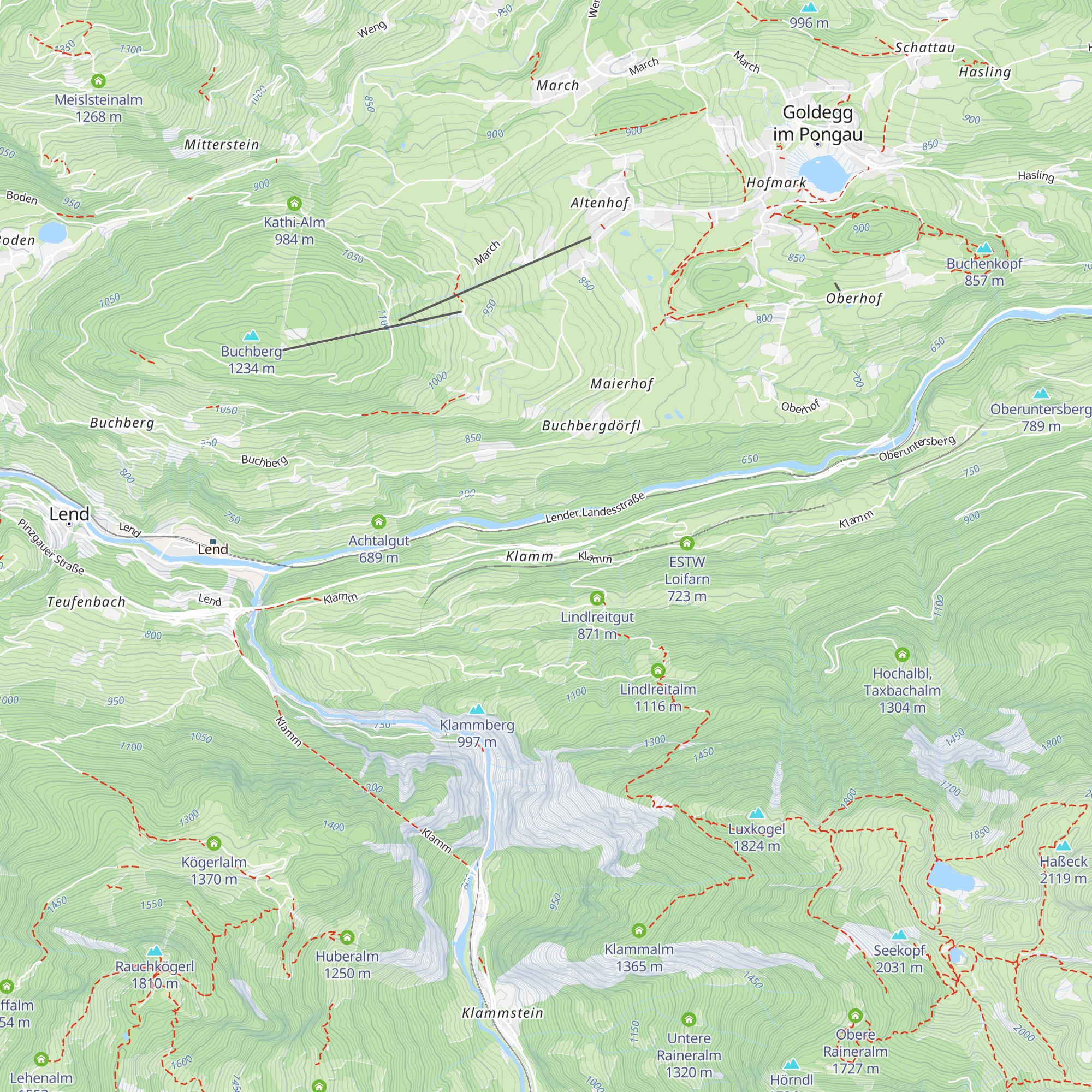 Raststation Posauner Petrol map