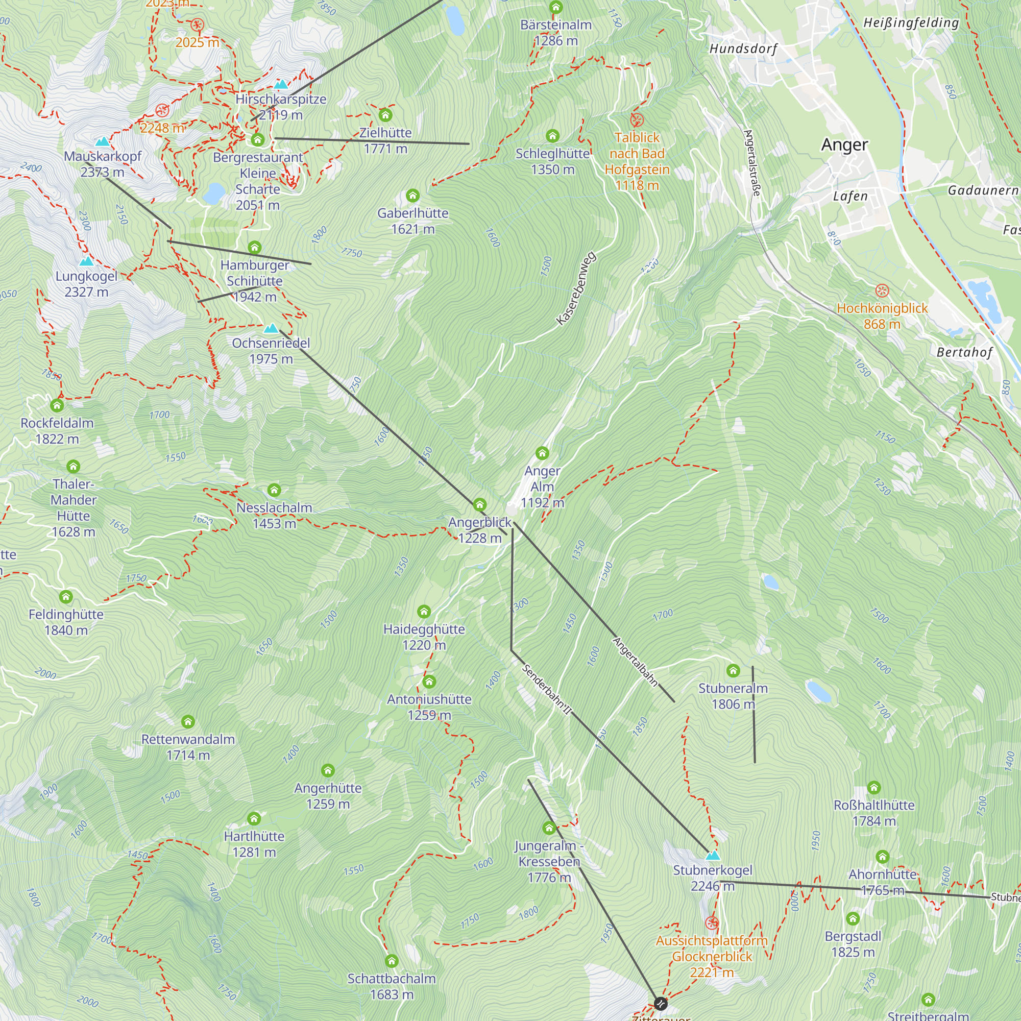 Restaurant im Skizentrum Angertal map