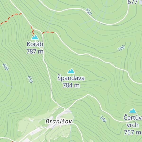 Map of Špandava