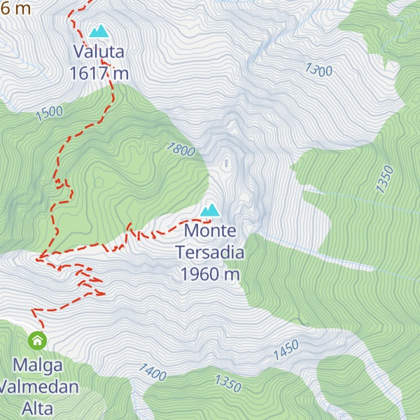 Map of Monte Tersadia