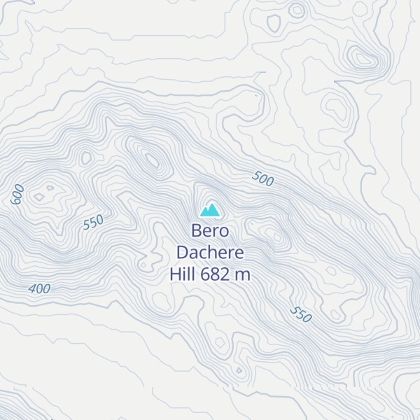 Map of Bero Dachere Hill