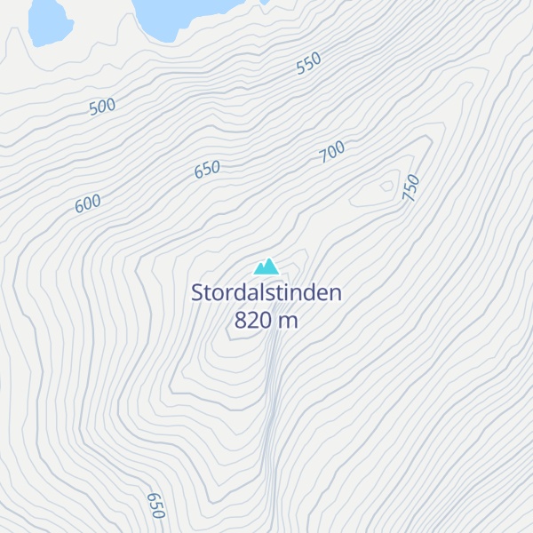 Map of Stordalstinden