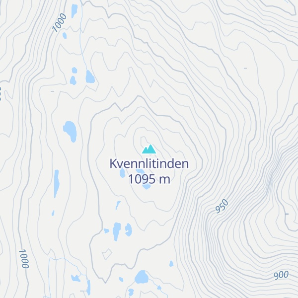 Map of Kvennlitinden