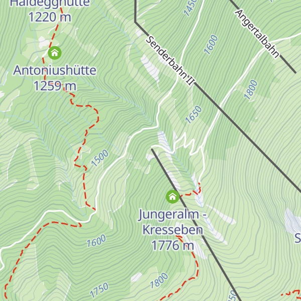 Map of Junger Stube