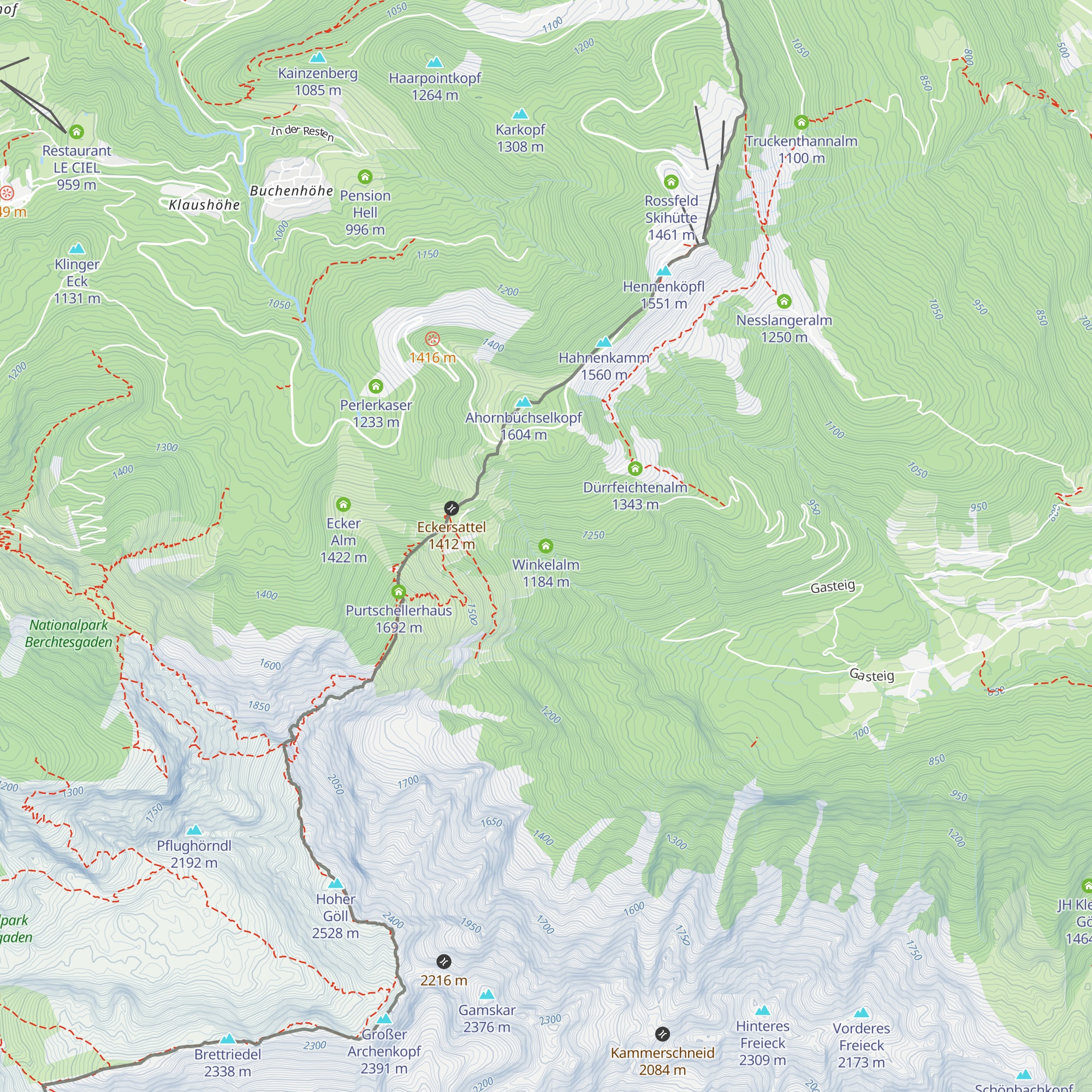 Winkelalm map