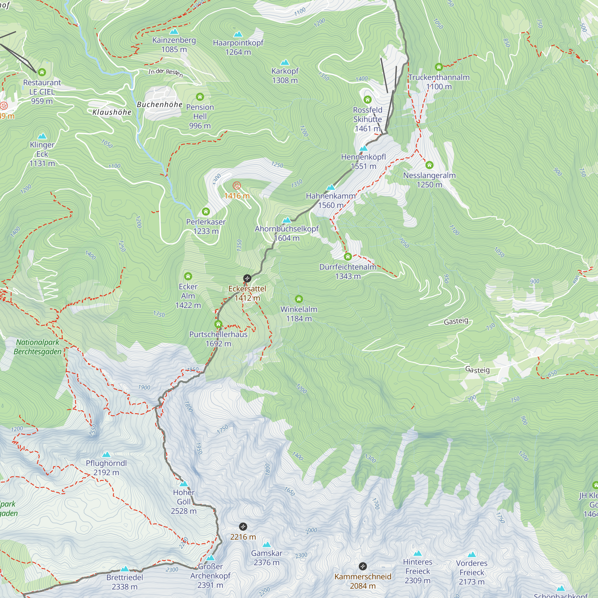 Winkelalm map