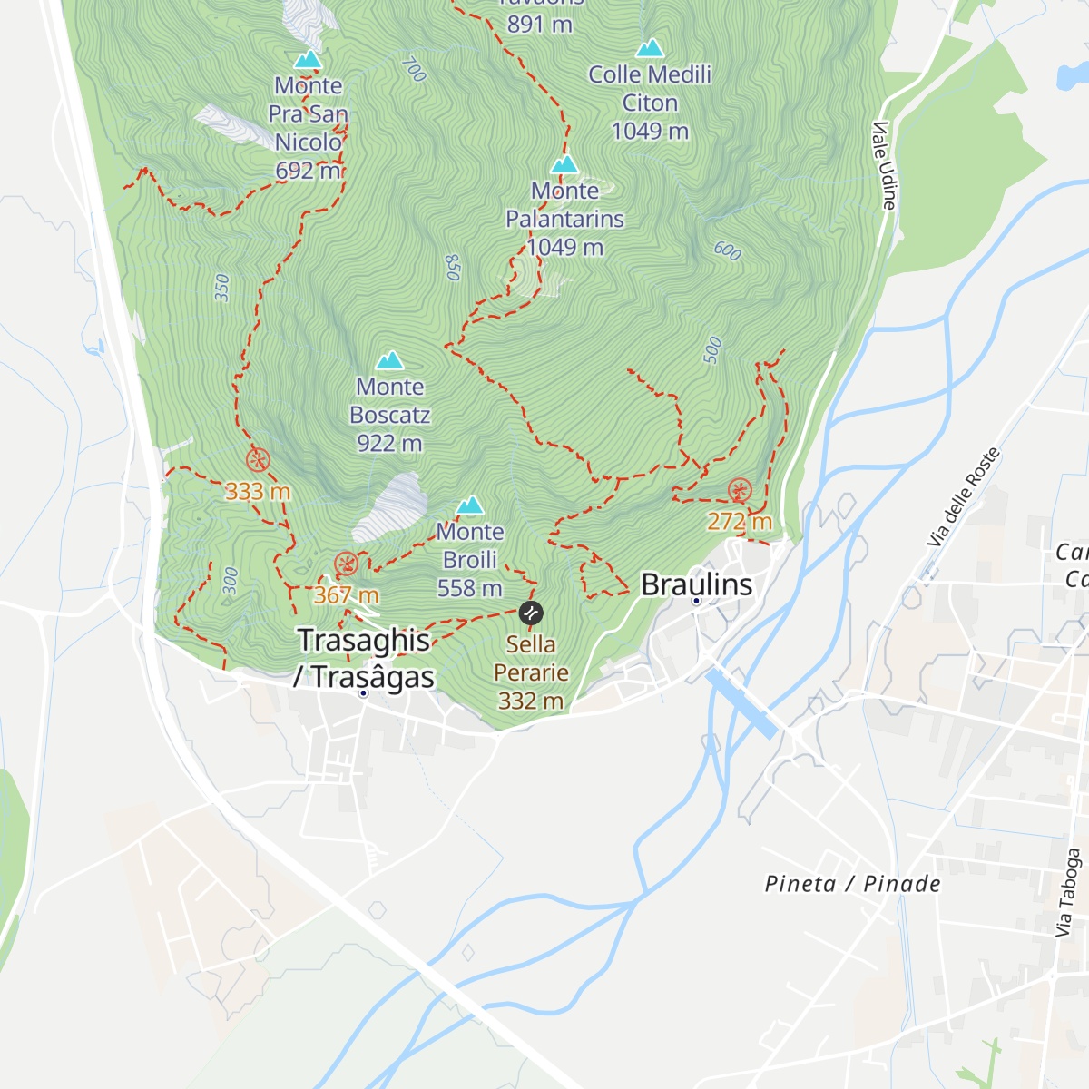 Casera Fontana map