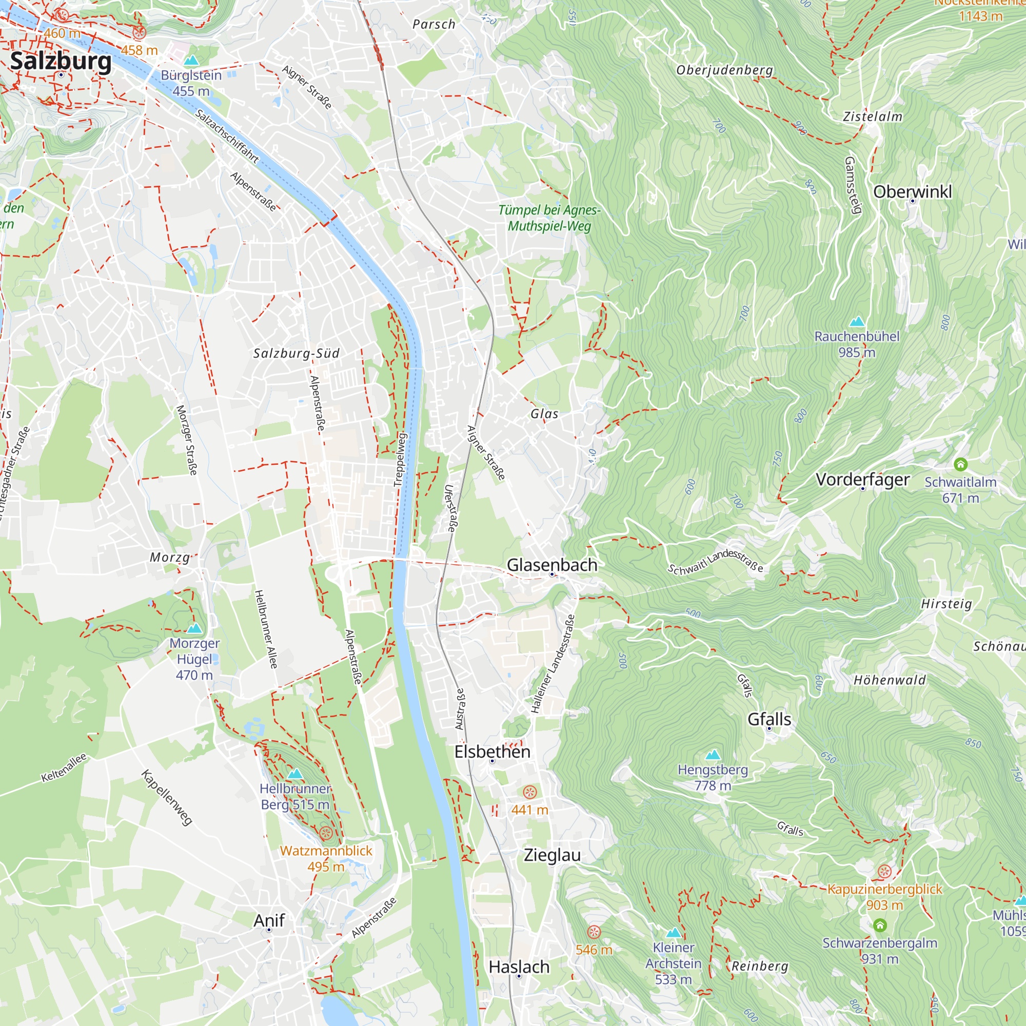 Erdbeerland map