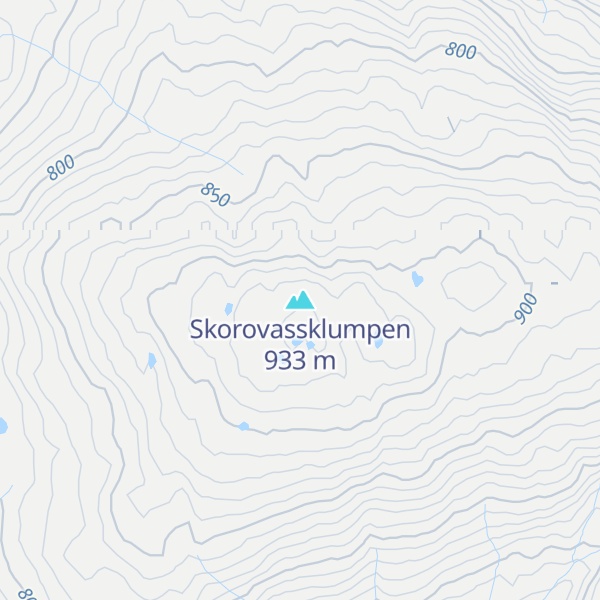 Map of Skorovassklumpen