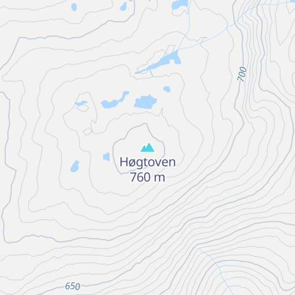 Map of Høgtoven