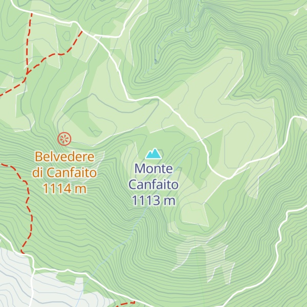 Map of Monte Canfaito