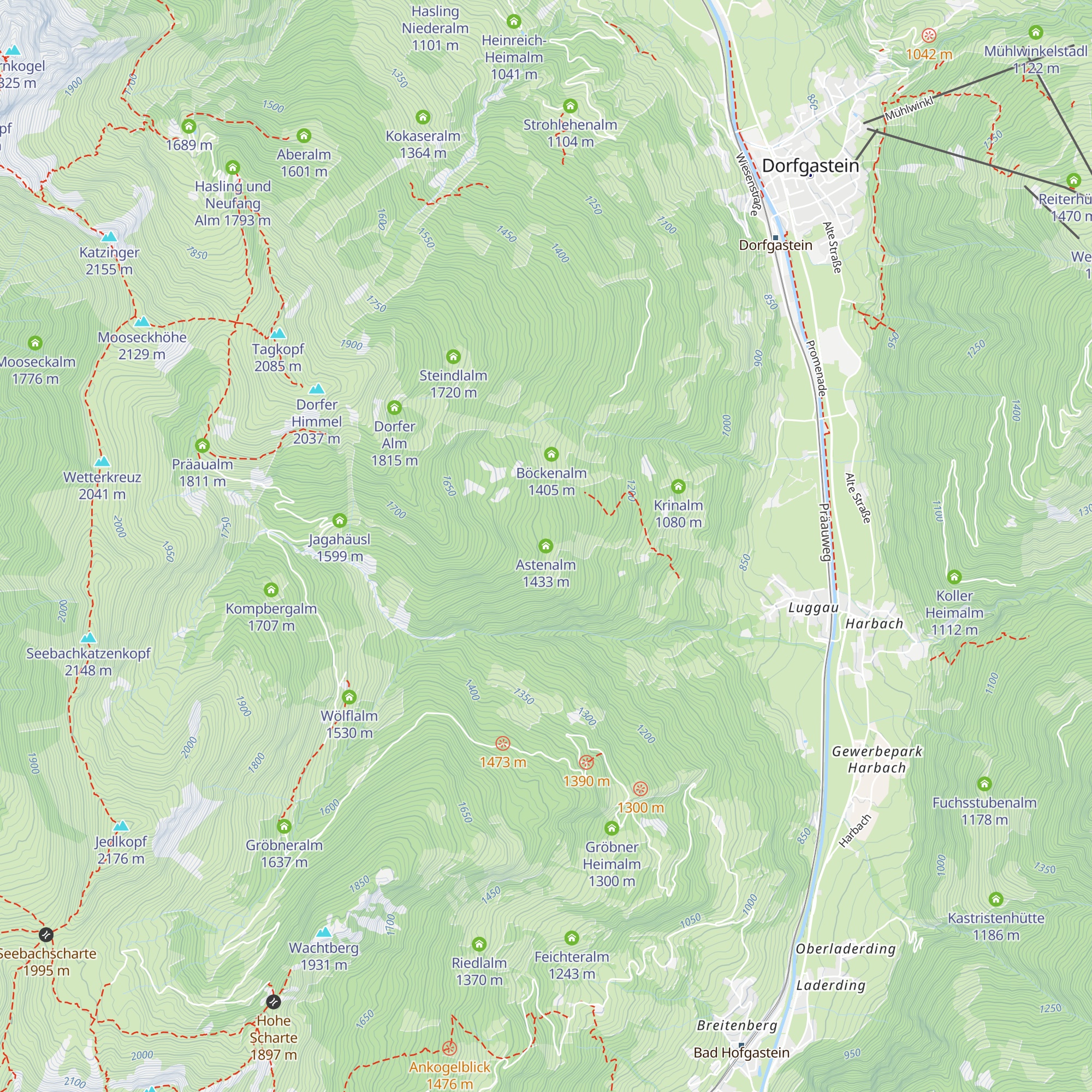 Astenalm map