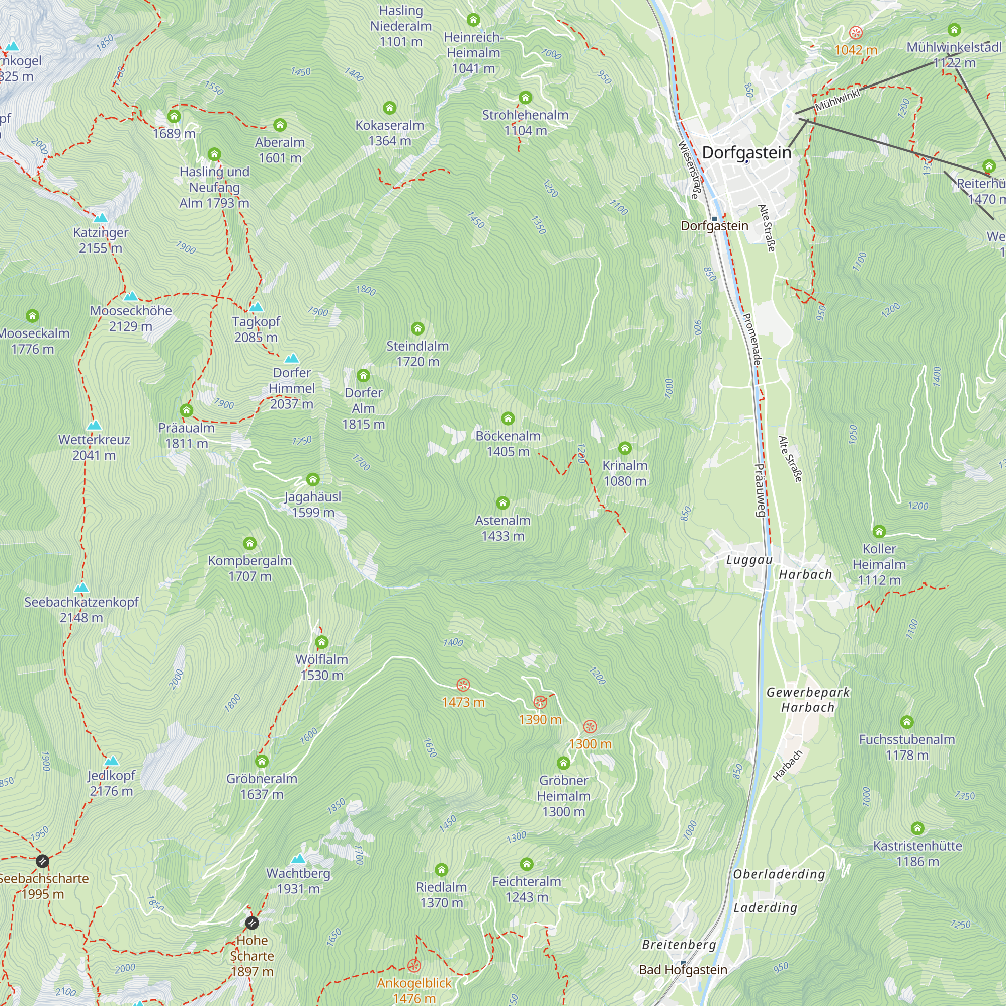 Astenalm map