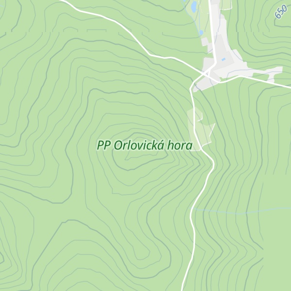 Map of Orlovická hora