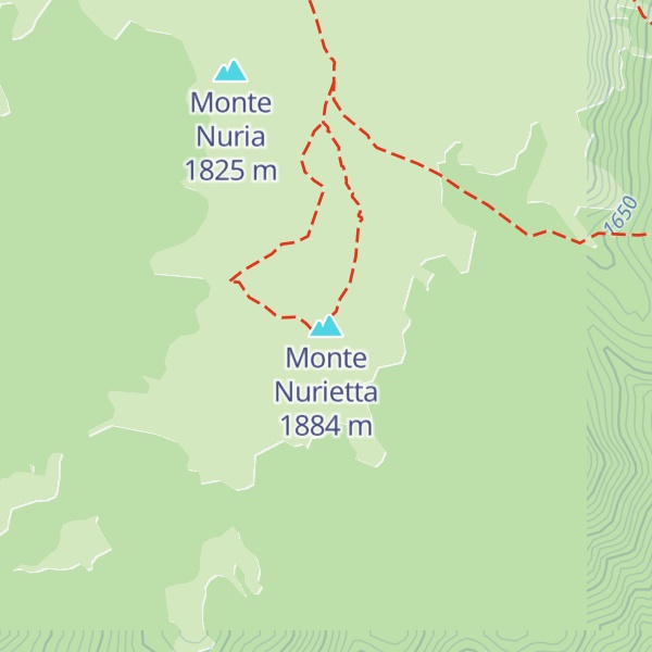 Map of Monte Nurietta